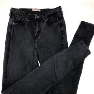 Topshop 
black stretchy skinny jeans